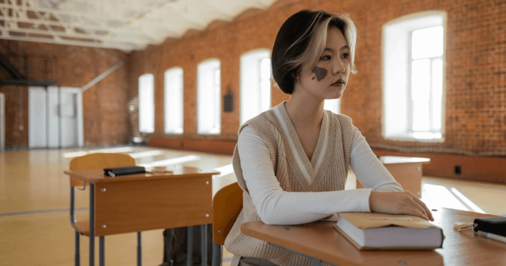 Birthmarks are spots that you have had since the day you were born and they could also be beautiful, it all depends on perception.